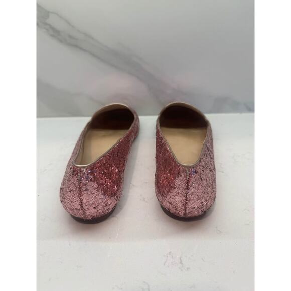 Kate Spade New York Women’s Size 9 Trick Pink Glitter Ballet Flats - Picture 5 of 7